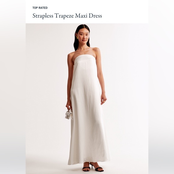 Abercrombie strapless trapeze maxi dress - Picture 1 of 7